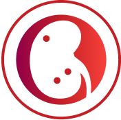 Red circle with outline of white kidney in center